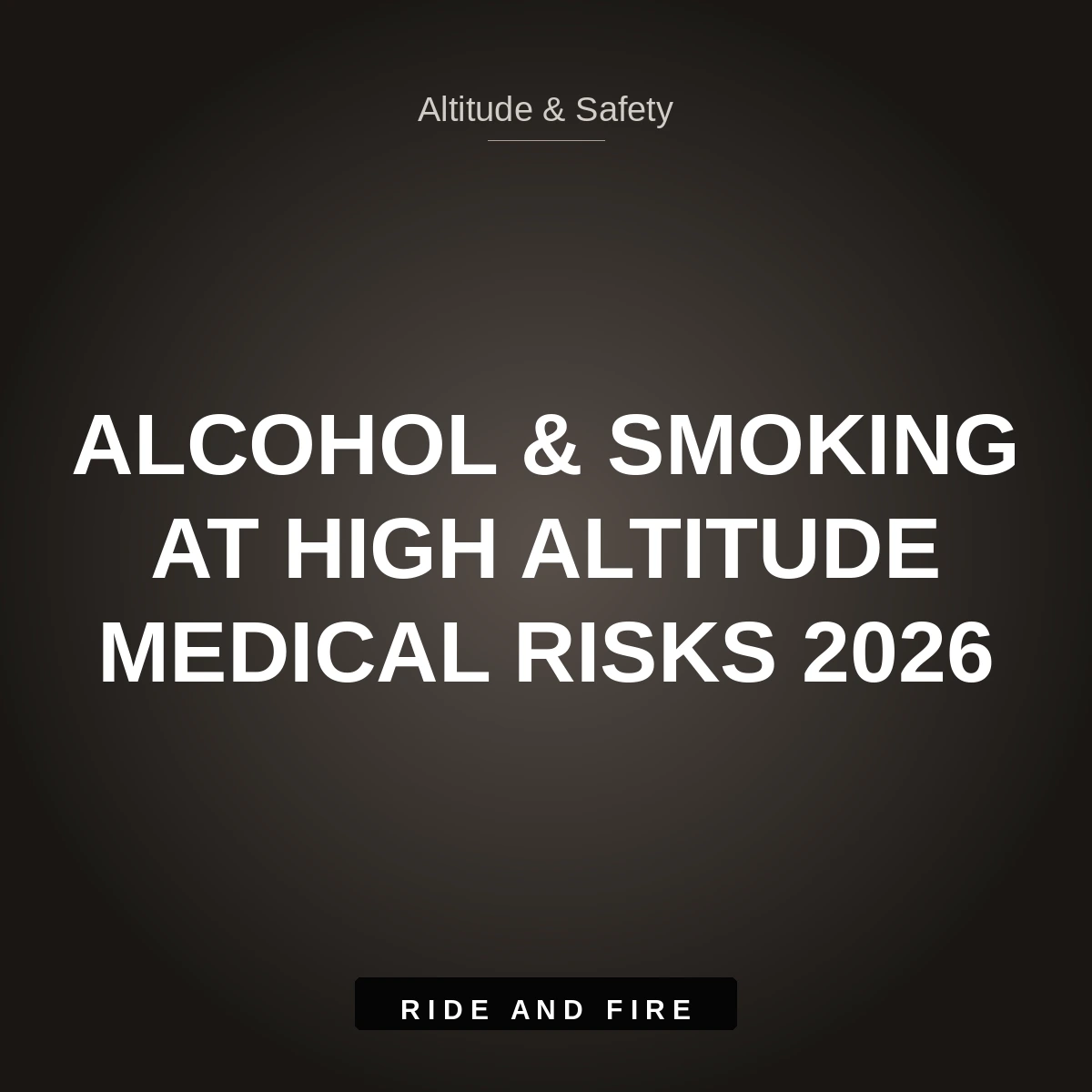 Alcohol & Smoking at High Altitude in Ladakh: Medical Risks & AMS Science [2026]