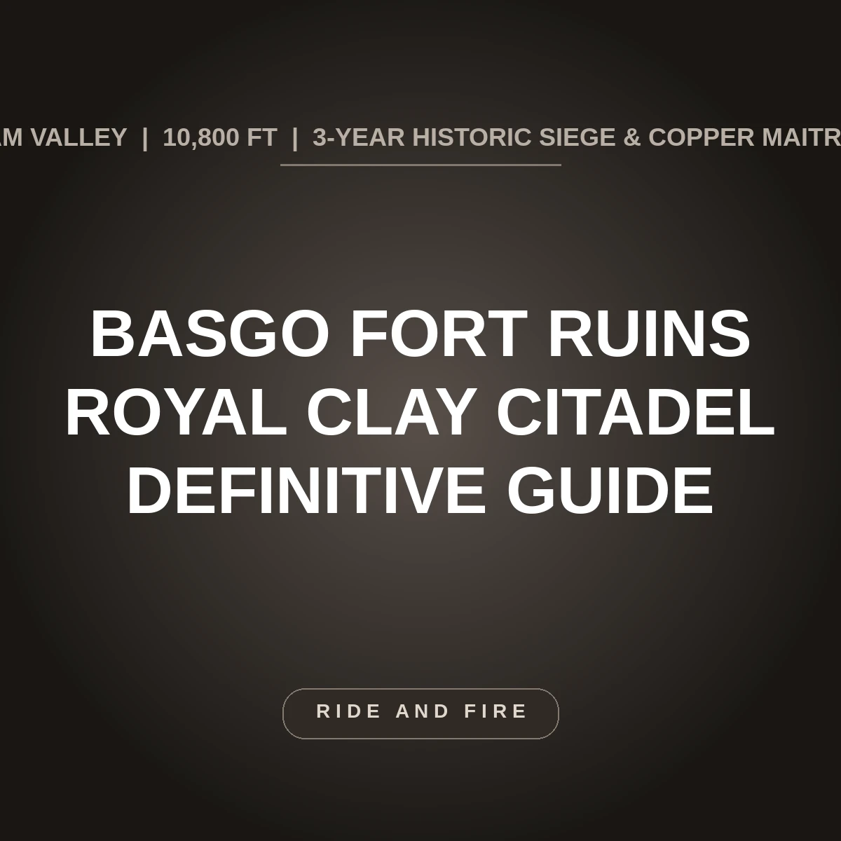 Basgo Fort & Monastery Ladakh: The Clay Royal Citadel & Copper Maitreya [2026 Guide]