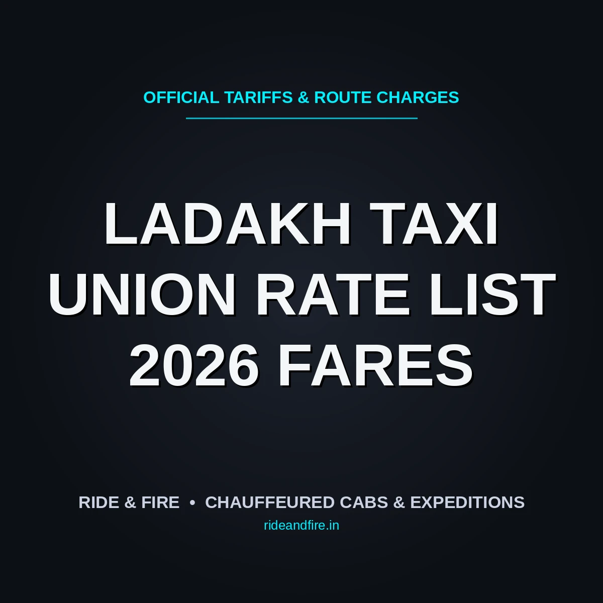 Ladakh Taxi Union Rate List [2026]: Official Fares, Route Tariffs & Vehicle Rental Guide