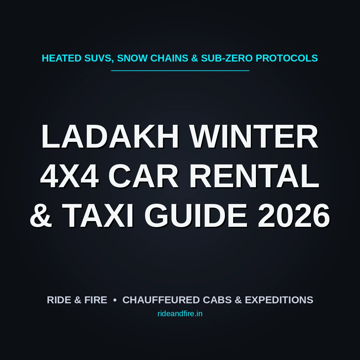 Ladakh Winter Car Rental 4x4 Taxi Guide [2026]: Heated Cabs, Snow Chains & Rates