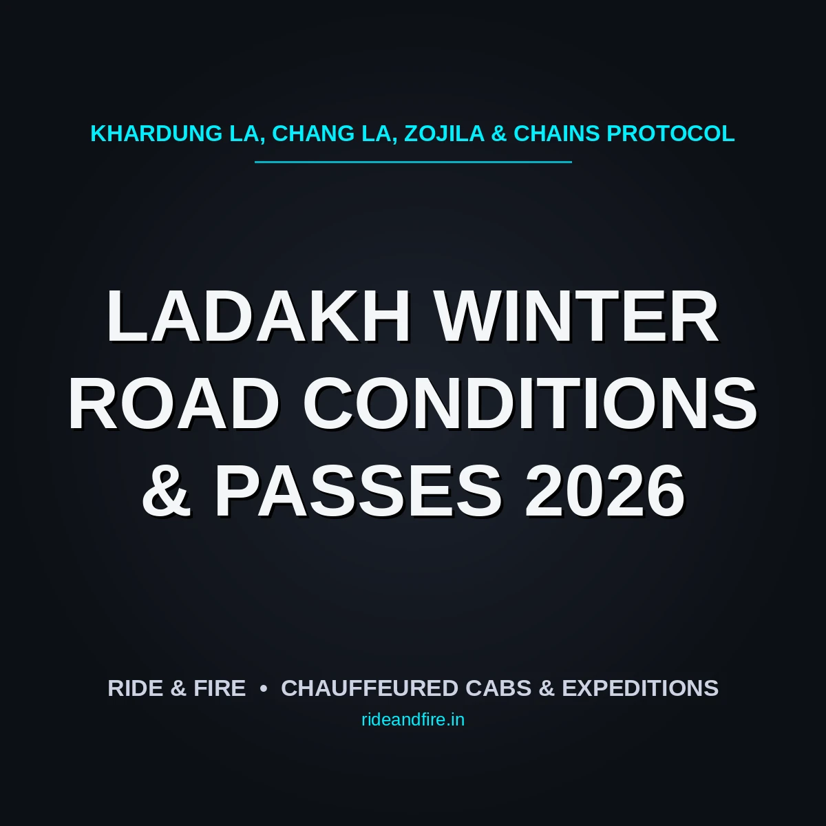 Ladakh Winter Road Conditions Guide [2026]: Khardung La, Chang La & Chains Protocol