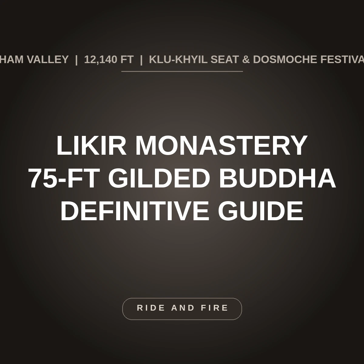 Likir Monastery Ladakh: 75-Ft Gilded Maitreya Buddha & Gelugpa Seat [2026 Guide]