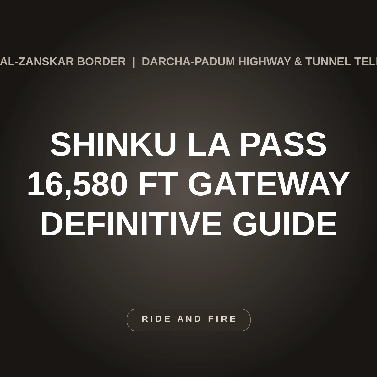 Shinku La Pass Ladakh: 16,580 ft Gateway to Zanskar Guide [2026]