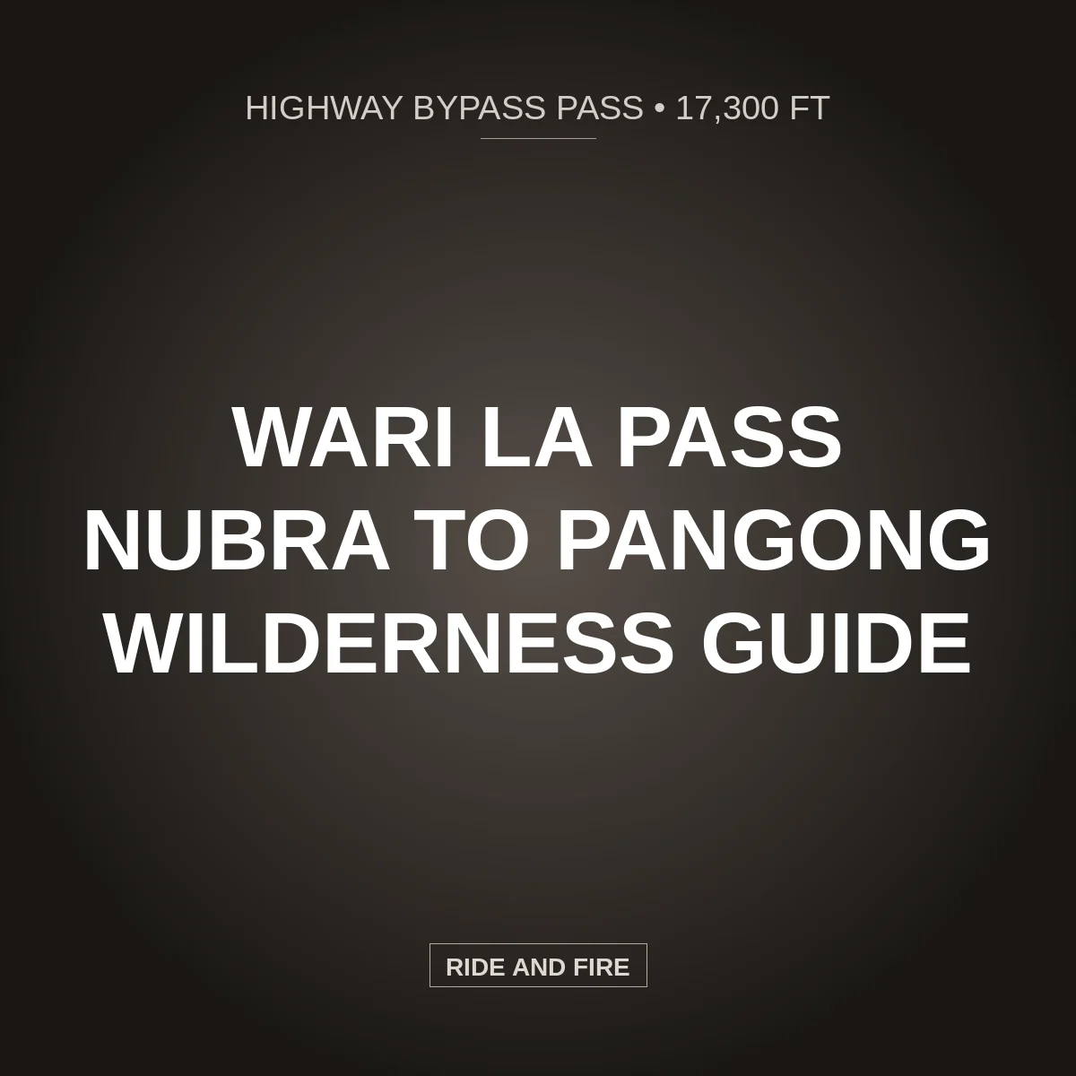 Wari La Pass (17,300 ft): Direct Nubra to Pangong Adventure Route [2026]